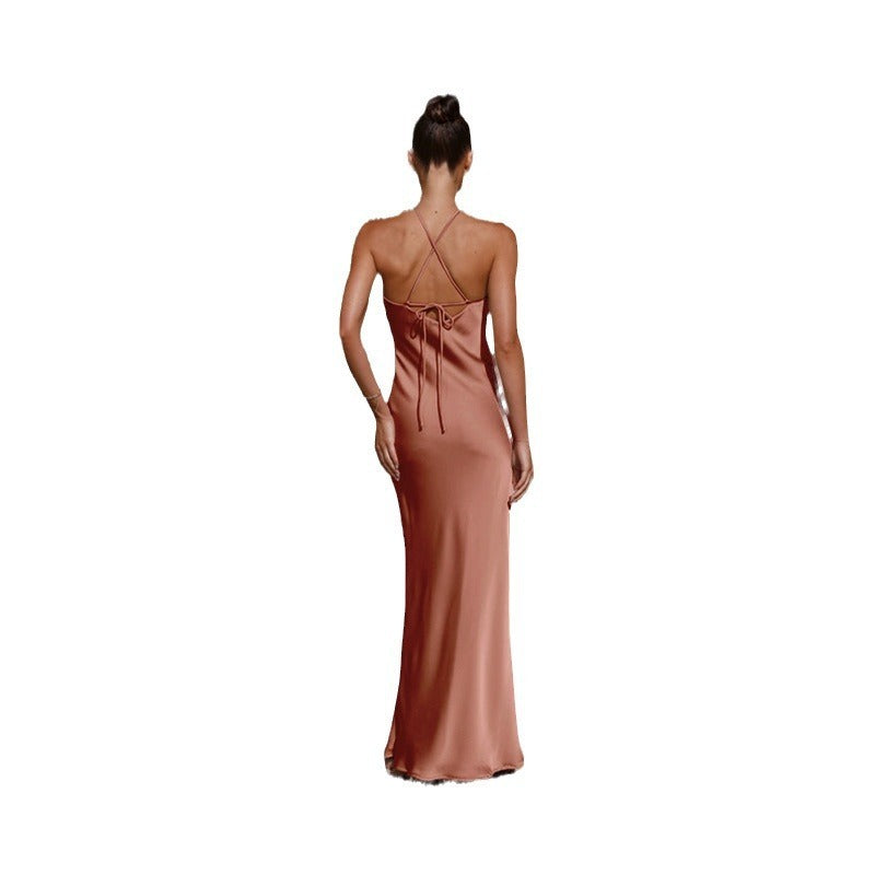 Aaliyah Sleeveless Backless Maxi Dress