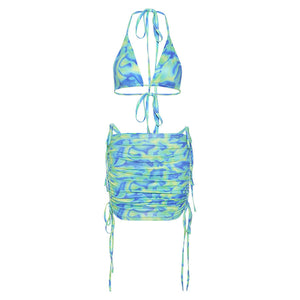 Morana Psychedelic Print Bandage Bikini Set