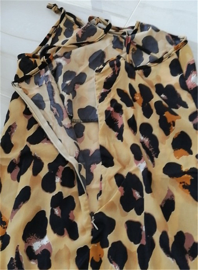 Leopard Print Sling Dress