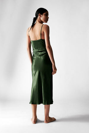 Zara  Green Slip Dress