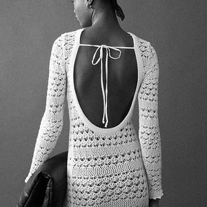 Effie Hook Back Crochet Dress