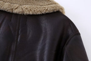 Mia Vintage Faux Leather/PU Jacket