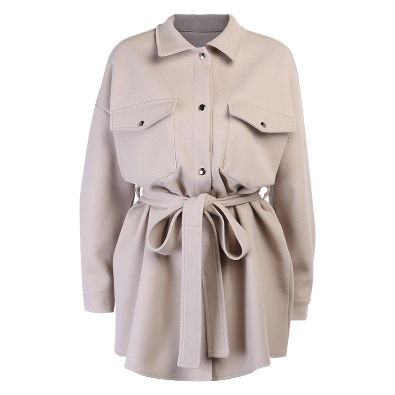 Lilah - Belted Wool Shacket