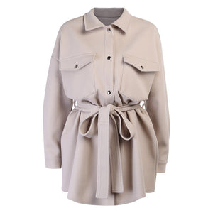 Lilah - Belted Wool Shacket