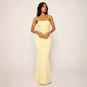 Leilani Backless Maxi Slip Dress