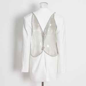 Amelia's Backless Diamond Blazer