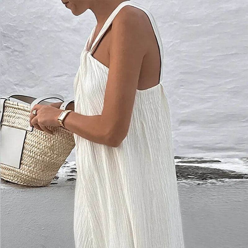 Layla Halterneck Cotton Beach Dress