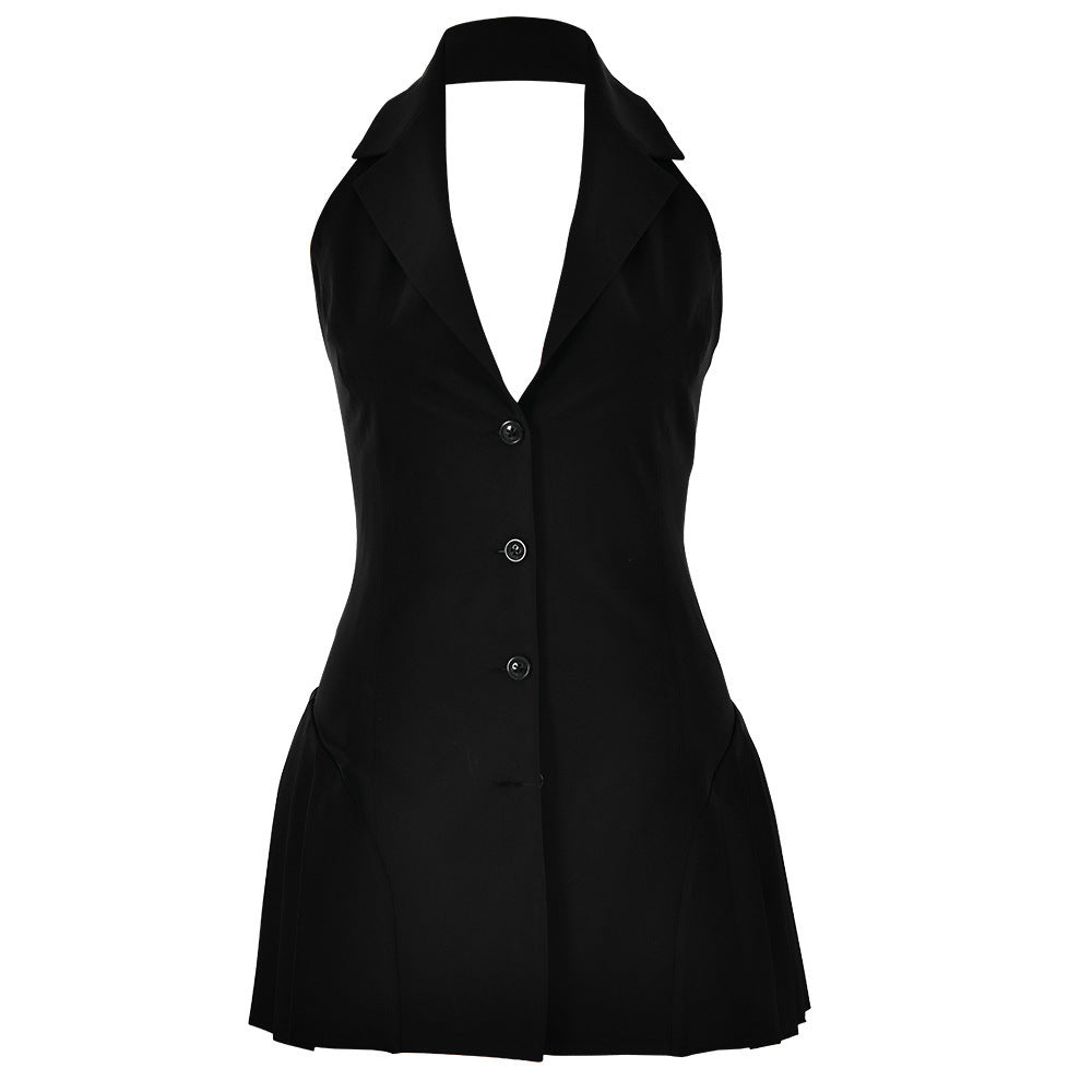 VIVIAN DARING DELIGHT BACKLESS BLAZER DRESS