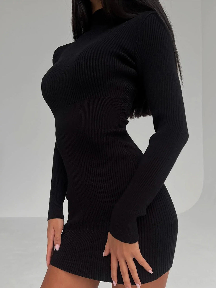 Lori- Long Sleeve Knitted Dress