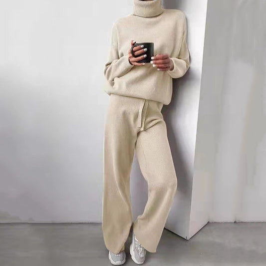 Oversized Turtleneck  Sweatshirt  & Pants set