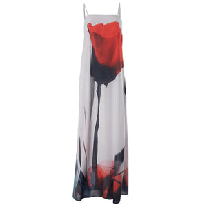 Lilou Tulip Print Maxi Dress
