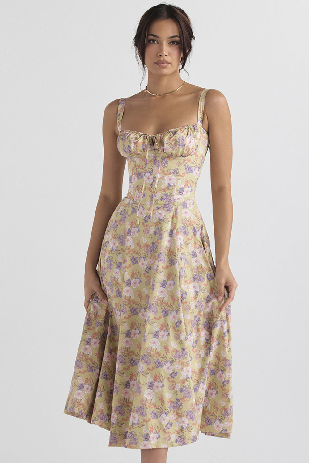 Chloe Bustier Midi Sundress