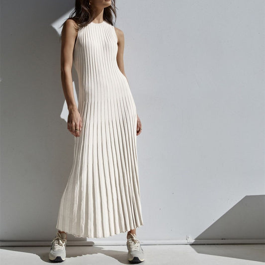 Camille Knit Pleat Maxi Dress