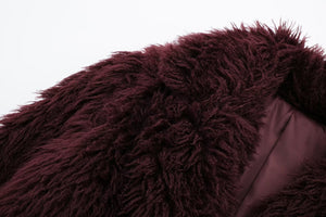 Liva-  Plum Fur Coat