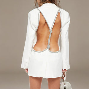 Amelia's Backless Diamond Blazer