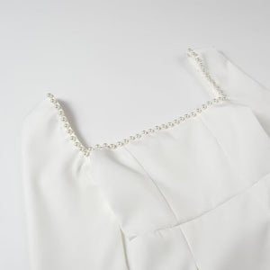 COCO PEARLED PERFECTION SQUARE-NECK MINI