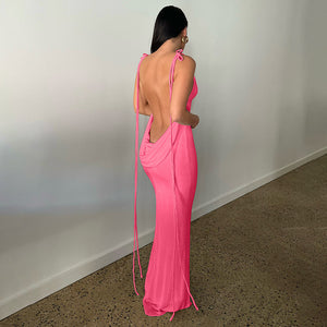 Mabel Halter Maxi Dress