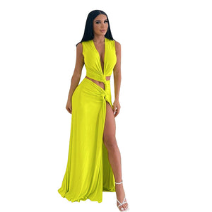 Mila Deep V-Neck Cutout Bodycon Dress