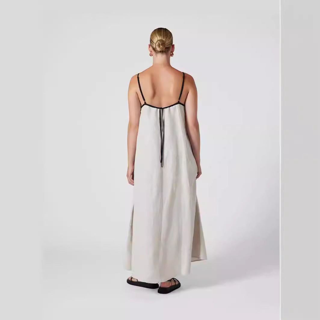 Donna Linen Maxi Dress