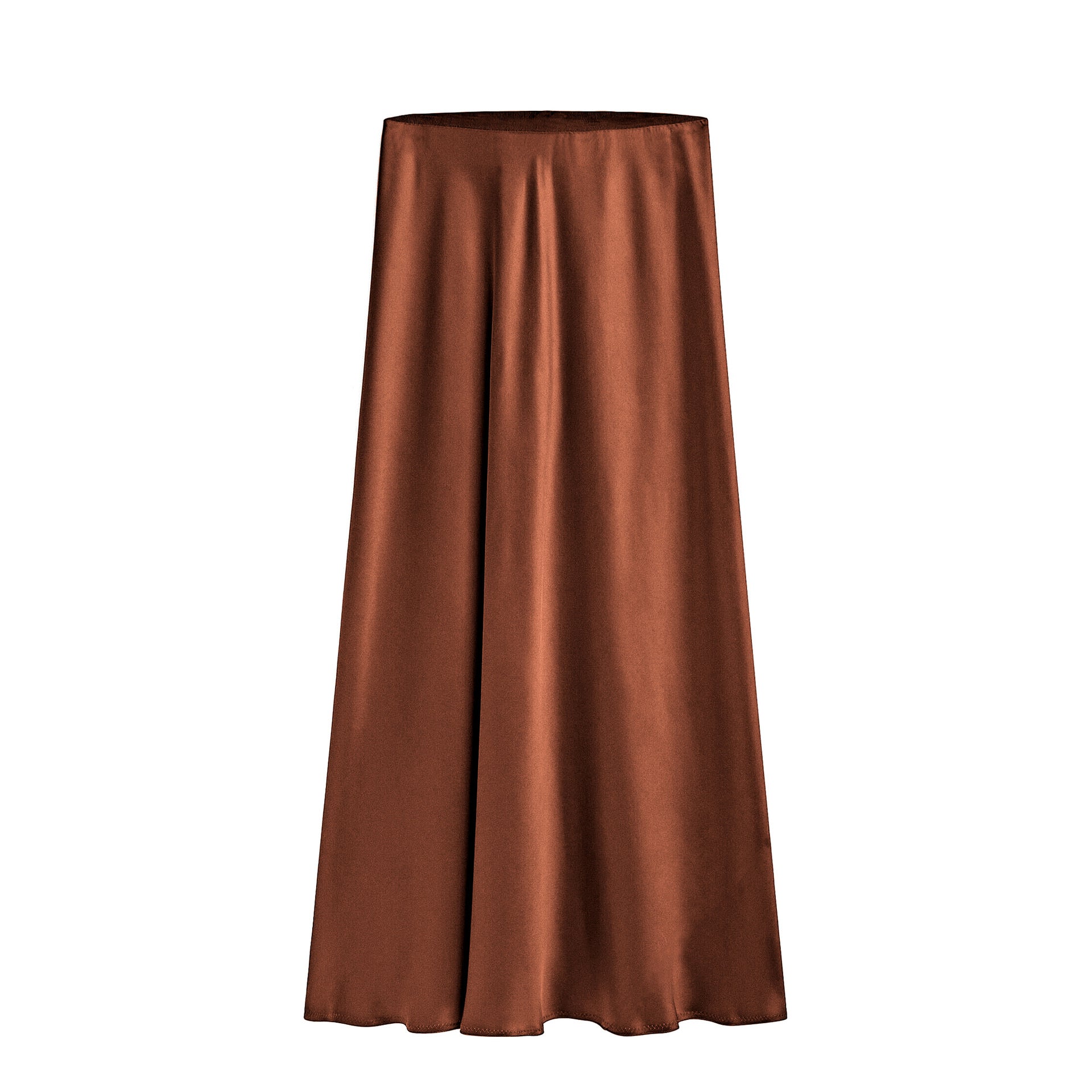 Rosalind Satin Bias Cut Maxi Skirt