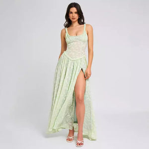 CELESTE PEARLESCENT DREAM JACQUARD MAXI