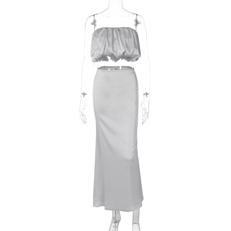 Alia Cutout Bandeau Top & Maxi Skirt Set