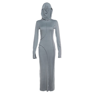 Lena Hooded Split Maxi Dress