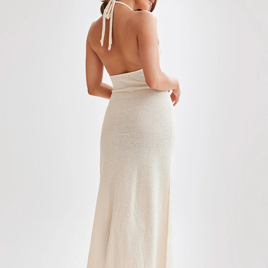 Delilah Knit Halter Maxi Dress