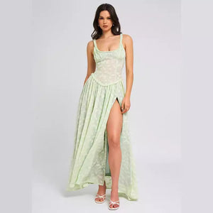 CELESTE PEARLESCENT DREAM JACQUARD MAXI