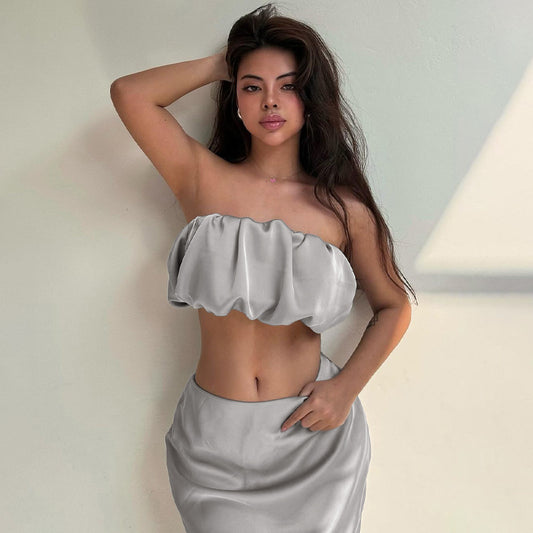 Alia Cutout Bandeau Top & Maxi Skirt Set