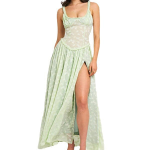 CELESTE PEARLESCENT DREAM JACQUARD MAXI