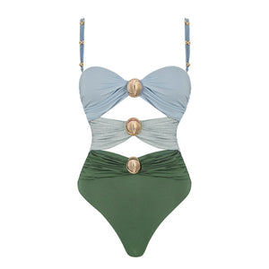 Melina Colorblock Cutout Swimsuit