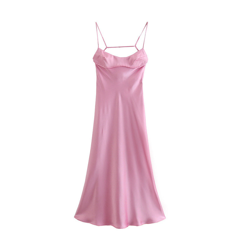 Evelyn Satin Slip Maxi Dress