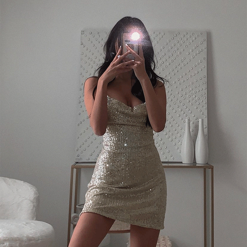 Eva Sequin Bodycon Mini Dress