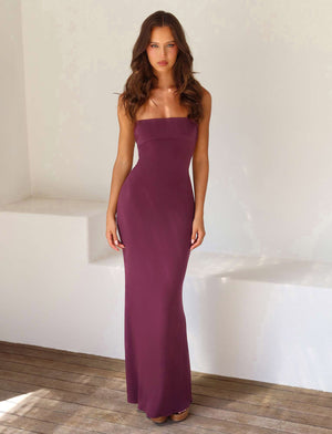 Leilani Backless Maxi Slip Dress