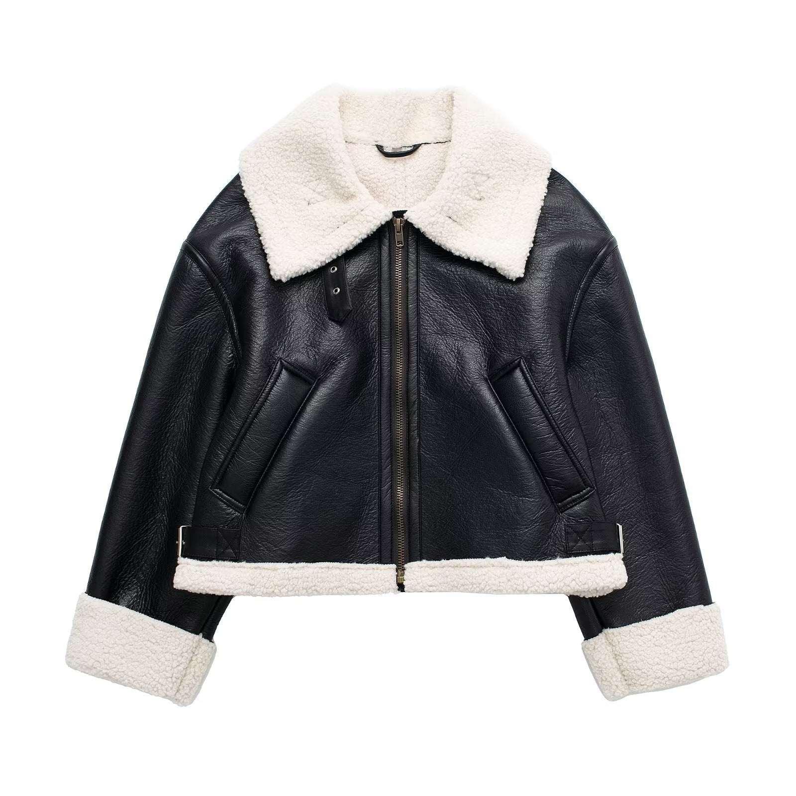 Mia Vintage Faux Leather/PU Jacket